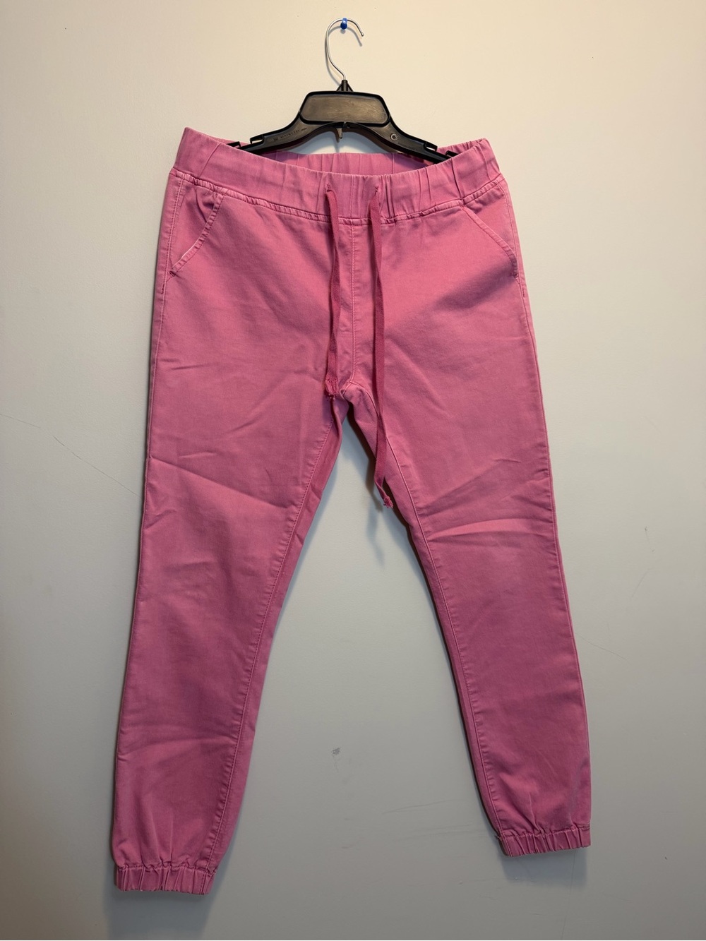 Women's Pink Jogger Sweatpants - Casual Elastic Waist